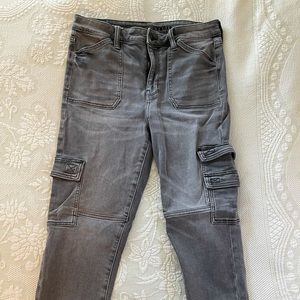 Grey American Eagle Cargo Pants